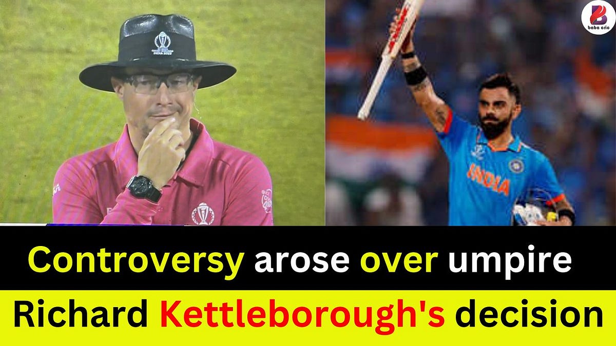 Virat Kohli's 48th century: Did umpire Richard Kettleborough 'help