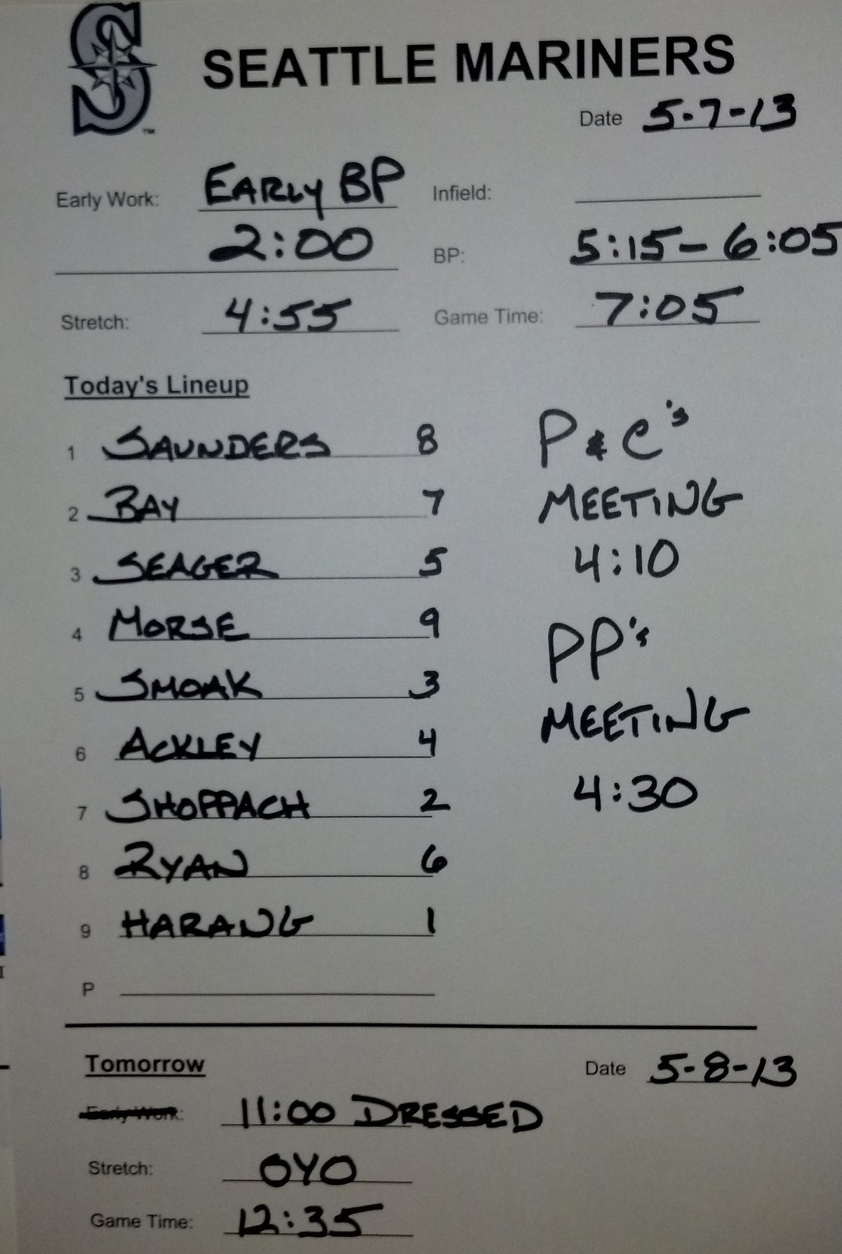 Mariners Game Central — May 7 at Pittsburgh by Mariners PR From the