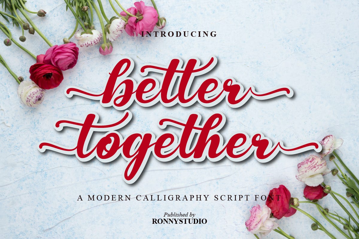 Better Together Font Free Download by Byteblossom Apr 2024 Medium Better Together Font Free Download by Byteblossom Apr 2024 Medium