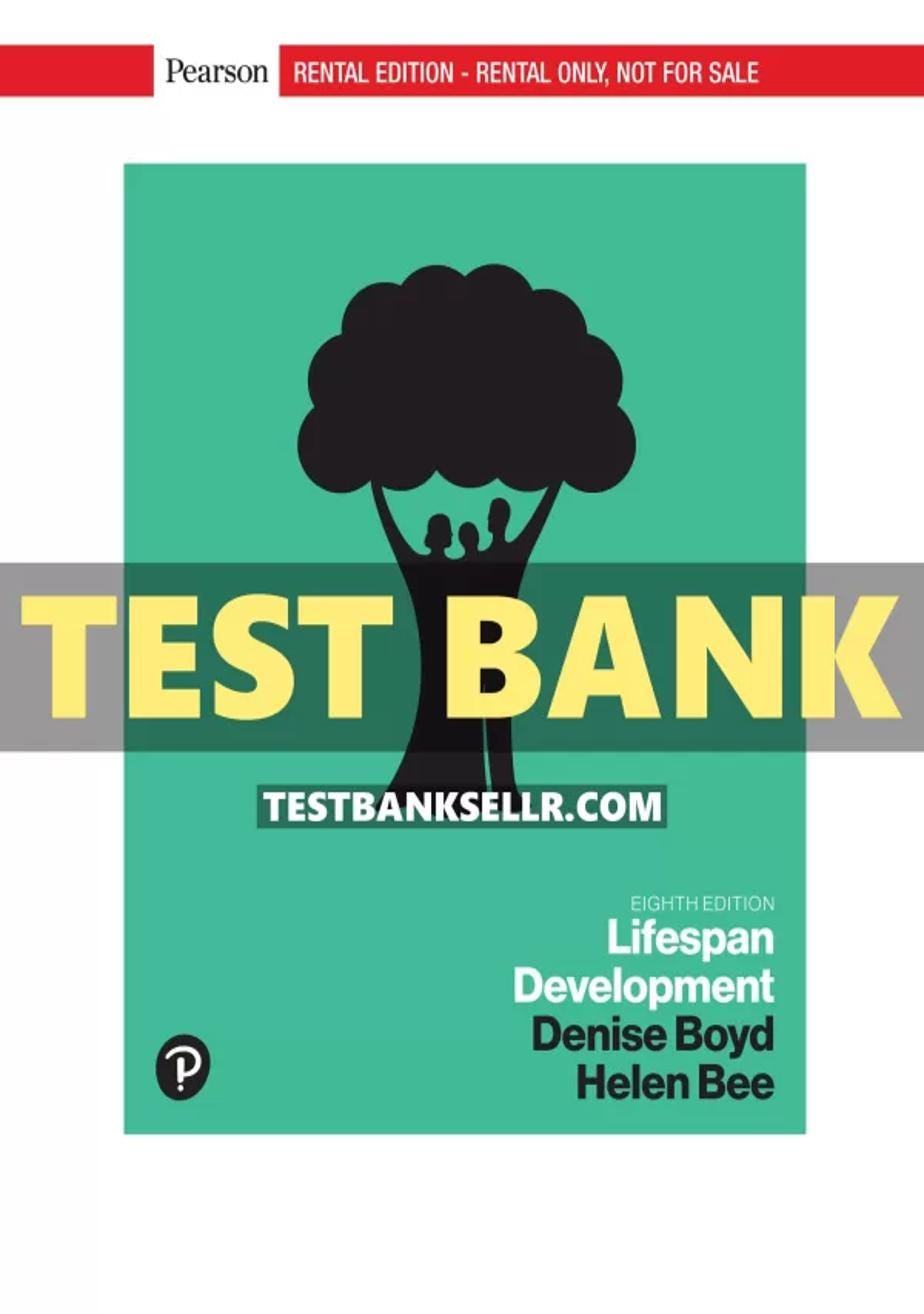 Test Bank For Lifespan Development 8th Edition Boyd - Bank Book - Medium