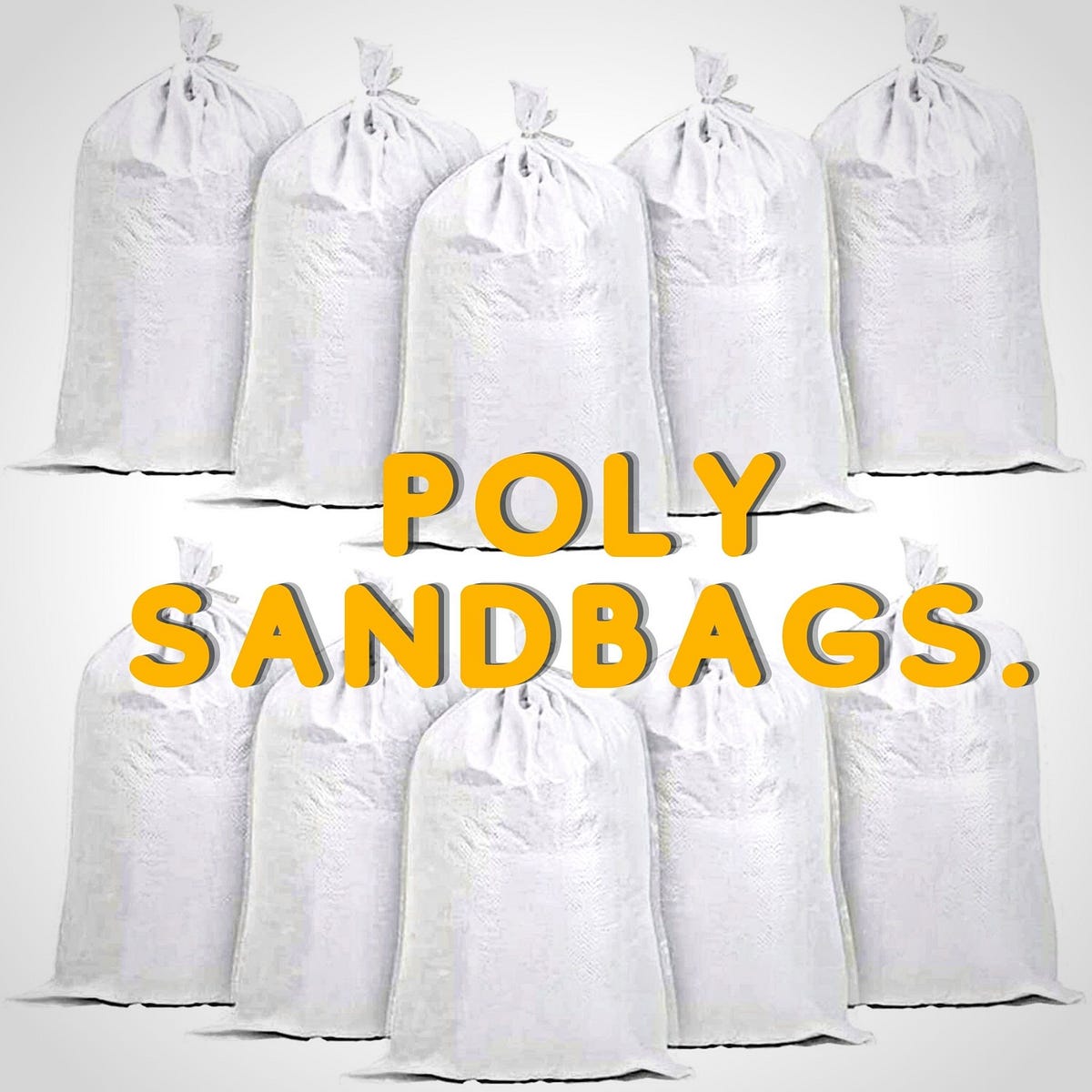 Poly Sandbags.. A sandbag is a sack made of burlap or… | by Sandbag ...