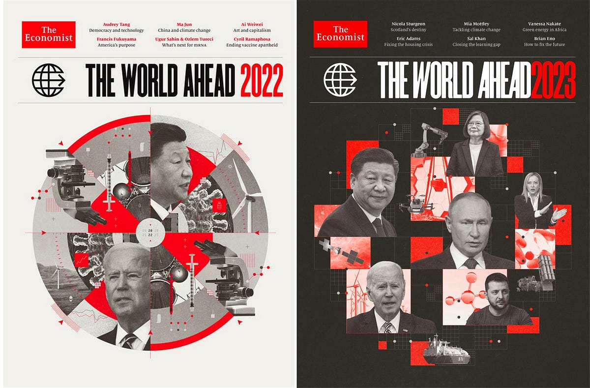 2022 and 2023 in The Economist magazine’ covers reviews by Halal