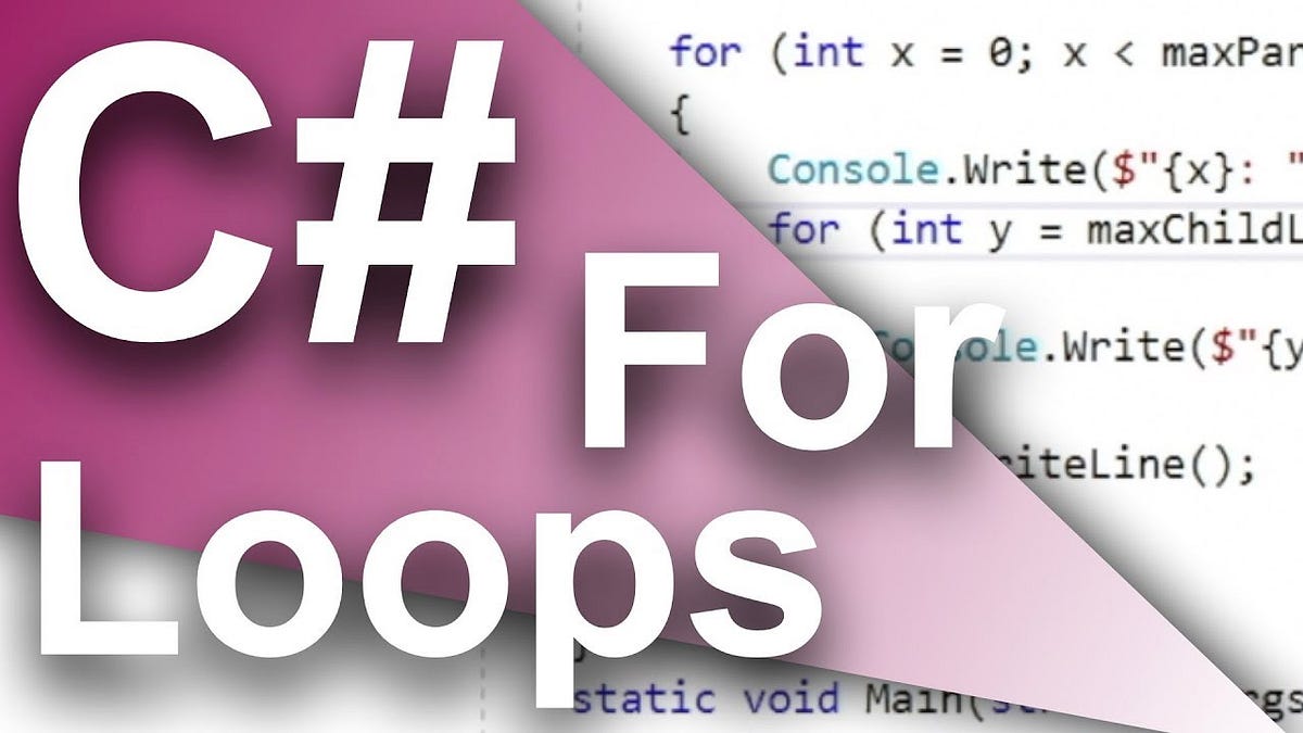 For Loops | C#. What it is: knowing exactly how many… | by Chelsea ...
