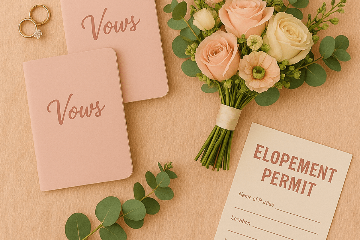 Pack smart: vows, rings, permits, and those sentimental touches.