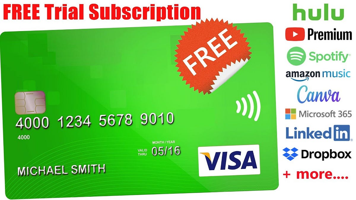 Card Generator for Free Trials: Unlock Unlimited Access | by Sophie ...