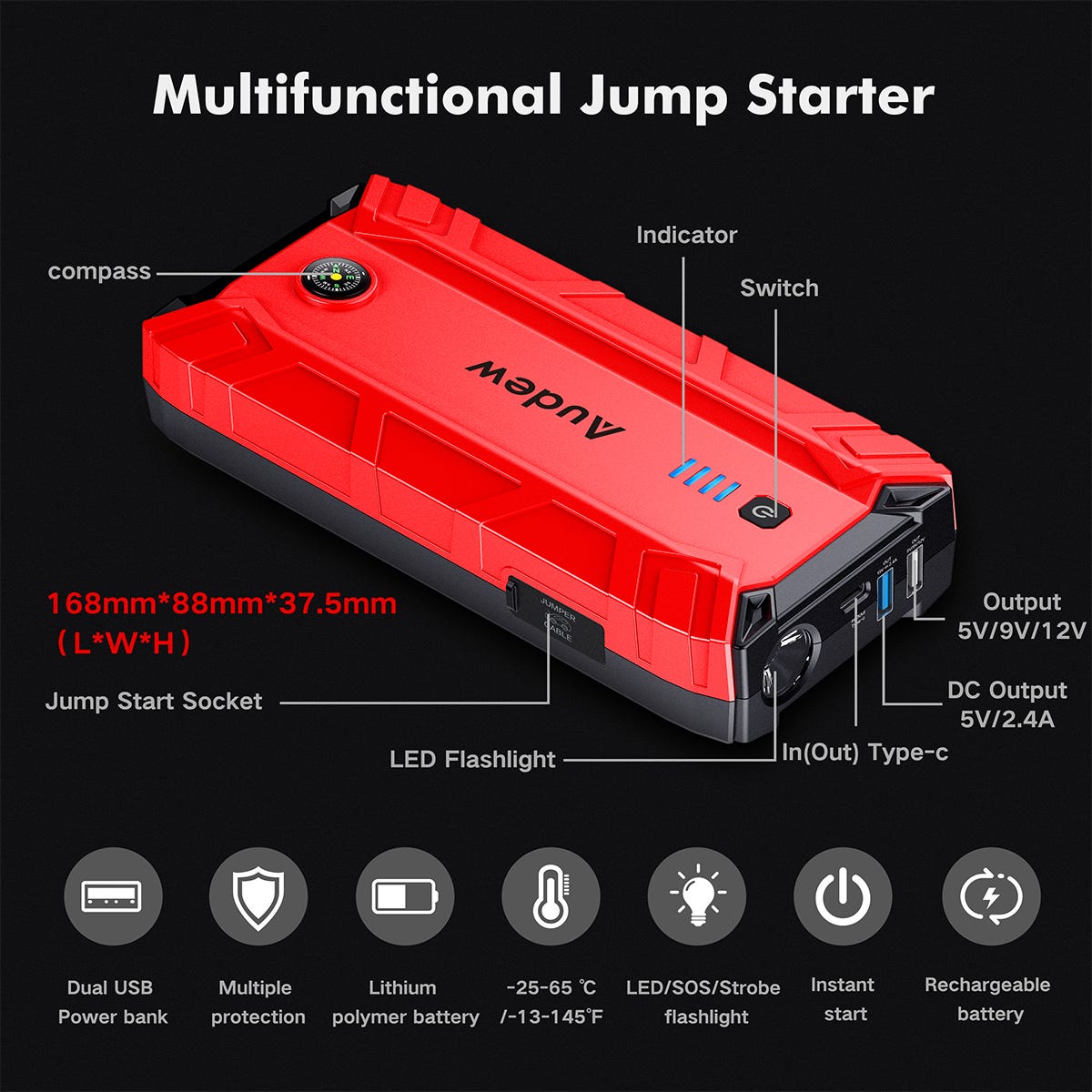 How do you use Audew jump starter? by jumpstater Medium