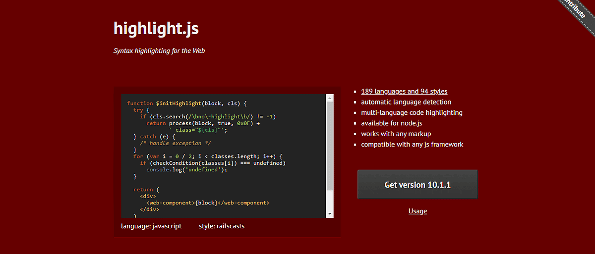 11 Best Libraries Syntax Highlighter Javascript | by Niemvuilaptrinh |  Medium