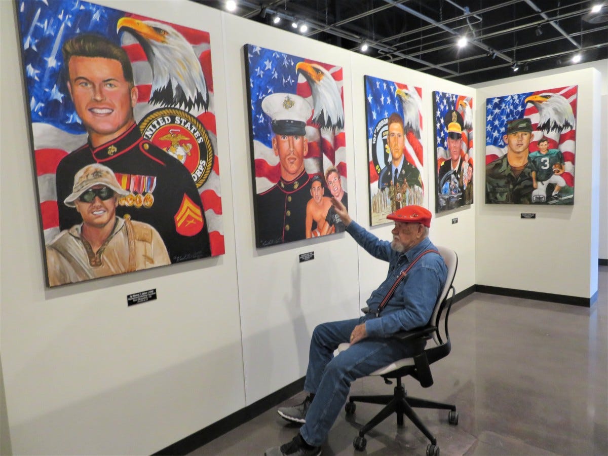 Fallen Warriors Memorial Gallery in Houston: Amazing Portraits!