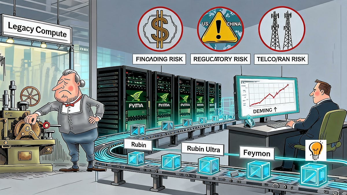 The NVIDIA AI Factory: Roadmaps, Risks, and Future Dominance