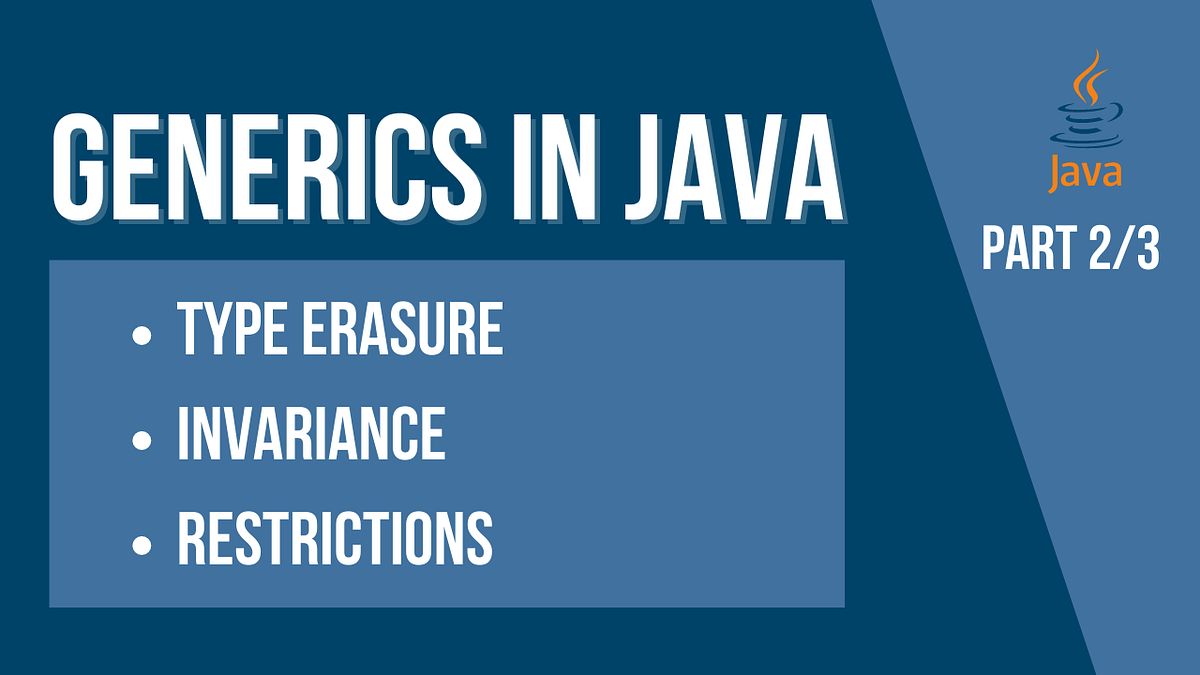 Generics in Java part 2 of 3. In this part, we are going to introduce… by Borko Rajkovic Medium