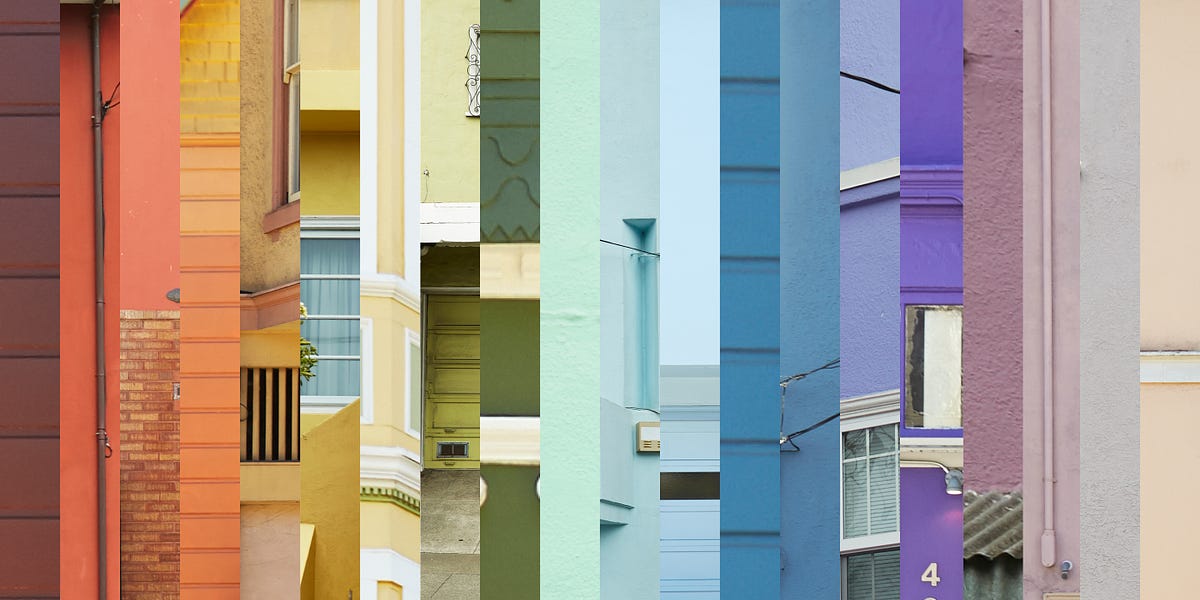 SF Houses Collaged into a Rainbow — The Bold Italic — San Francisco