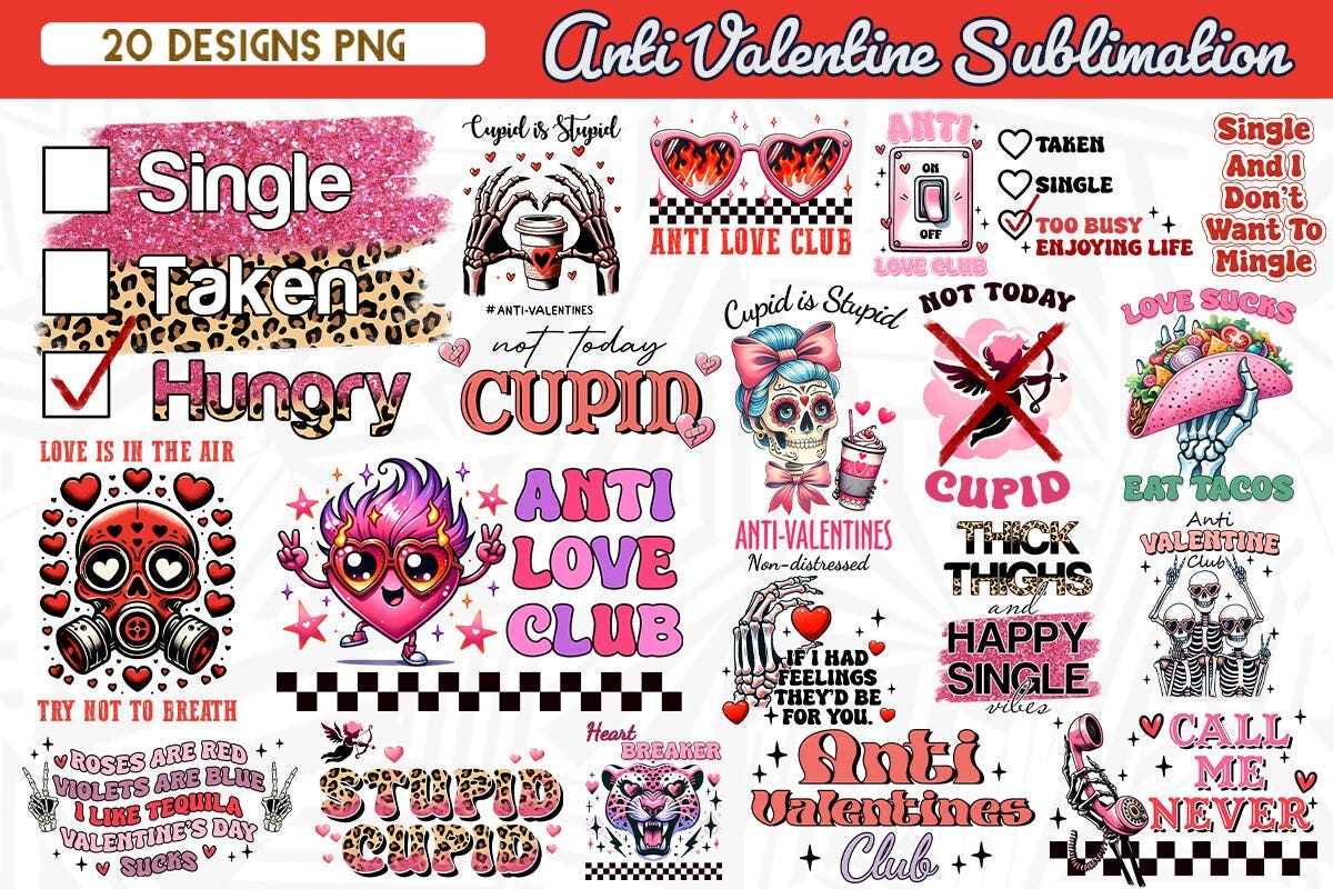 Our 20 Favorite Groovy & Sassy Valentine’s Day Digital Designs