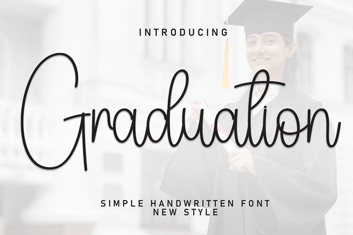 Graduation Font (Script Fonts) | by Sparksasha | Apr, 2024 | Medium