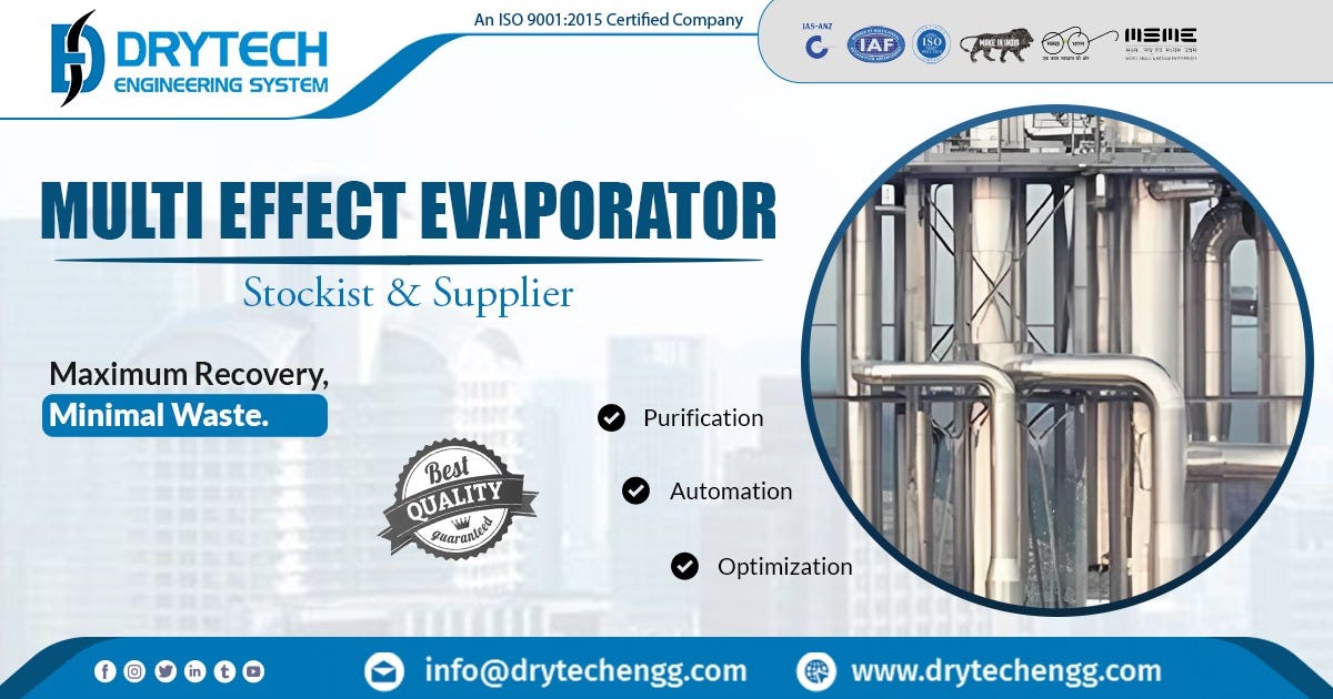 Fully Automatic Multi-Effect-Evaporator in Rajasthan
