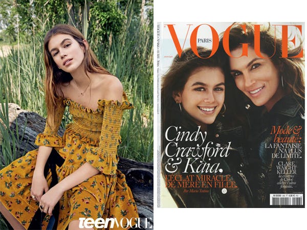 Cindy Crawford's daughter, Kaia Gerber, has signed with IMG Models