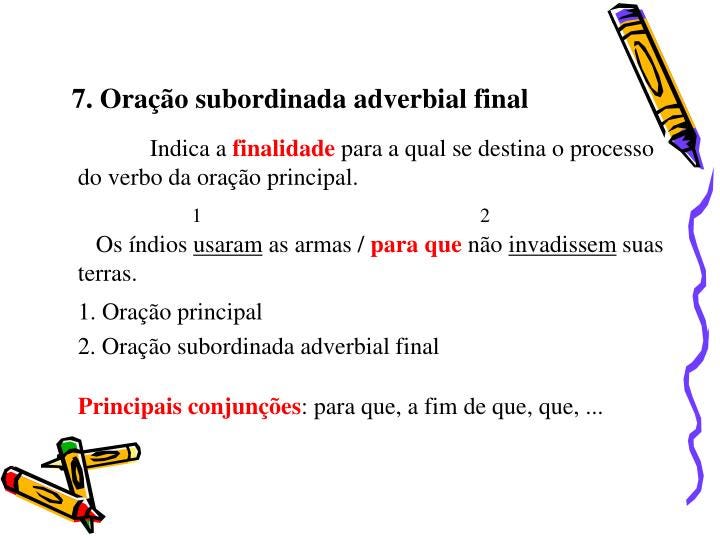 Orações subordinadas adverbias finais. | by InfoPort | Orações ...