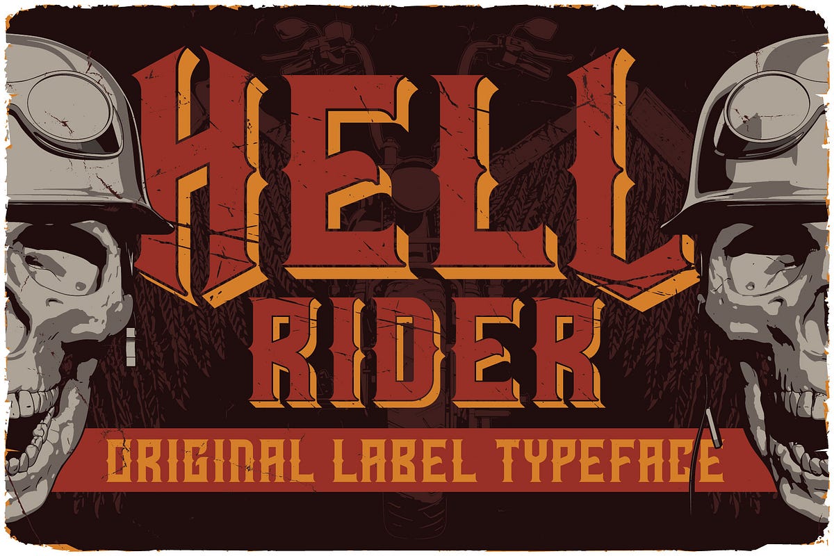 Hell Rider Font | by Lilylabyrinthine | Apr, 2024 | Medium