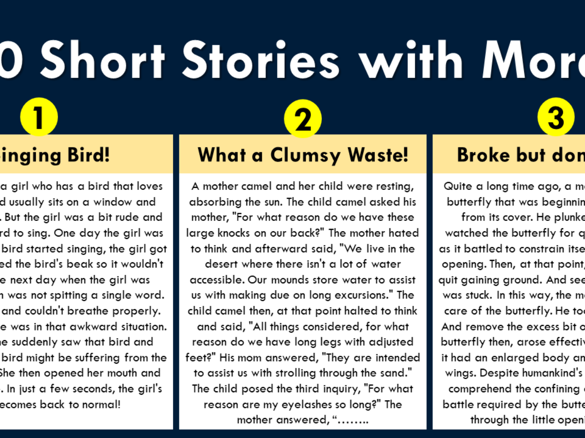 English Short Stories With Moral English Stories With Moral By 