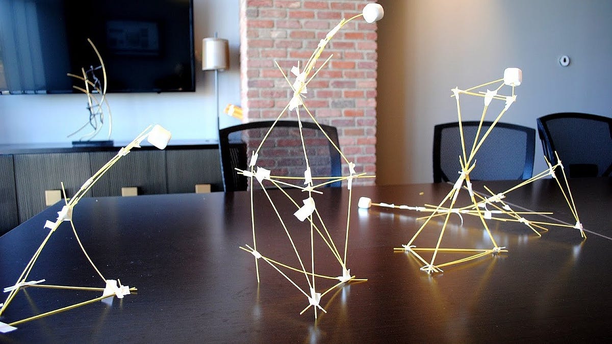 Marshmallow tower Reflections Building a Strong Foundation by yasir