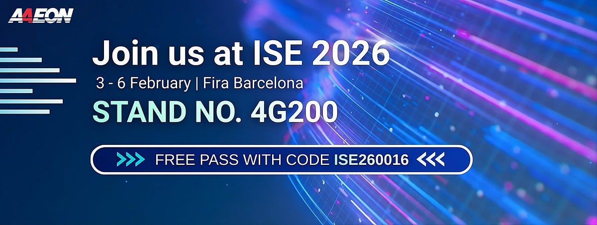 Join AAEON for Interactive Edge AI Demos at Integrated Systems Europe 2026