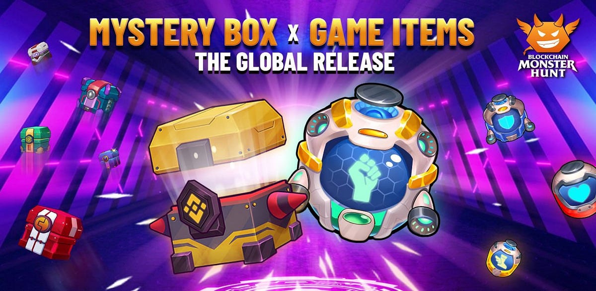 MYSTERY BOXES & GAME ITEMS GLOBAL RELEASE by Blockchain Monsters Hunt
