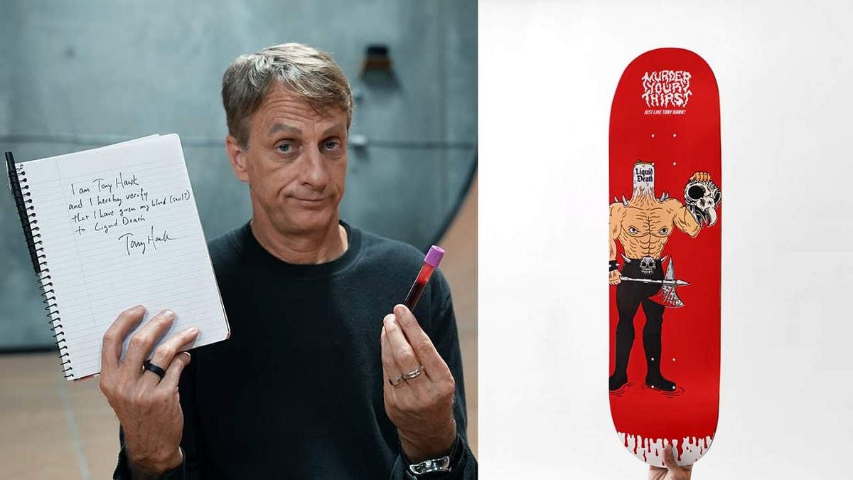 tony hawk shoes with blood