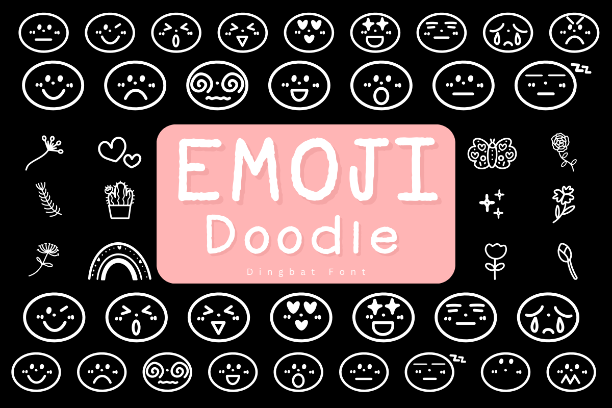 Emoji Doodle Font OTF | by Lyraluminescent | Apr, 2024 | Medium