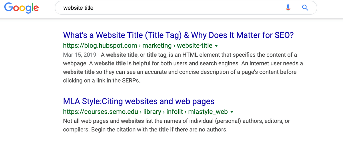Your Website Title