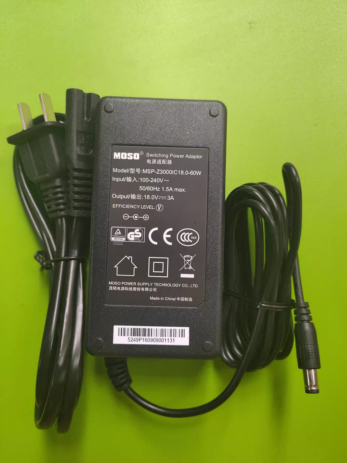 *Brand NEW* MOSO SOY-1800300 18V 3A AC DC ADAPTHE POWER Supply | by ...