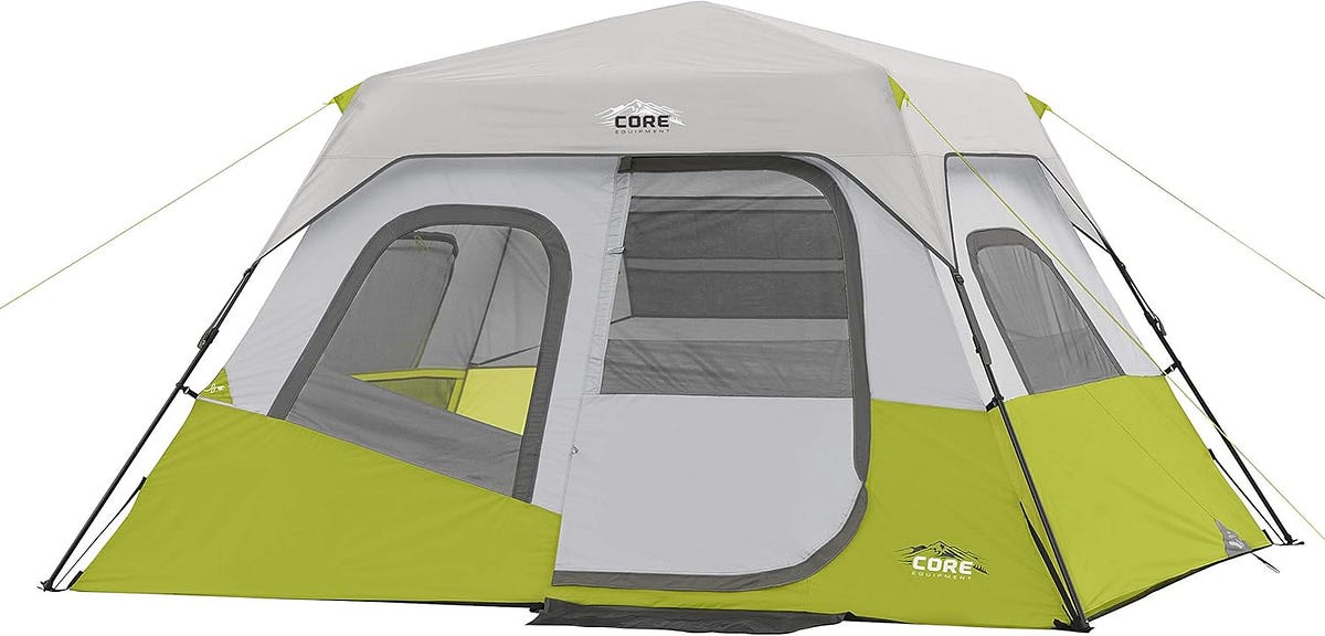 CORE 6 Person Instant Cabin Tent Review: A Quick Setup Miracle