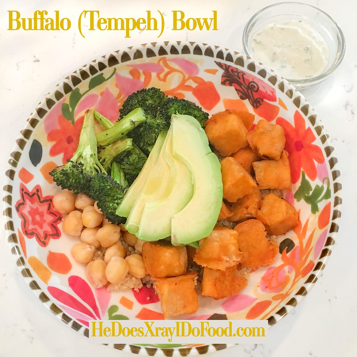 Buffalo (Tempeh) Bowls; One of my Favorite Make Ahead Meals! by Talia