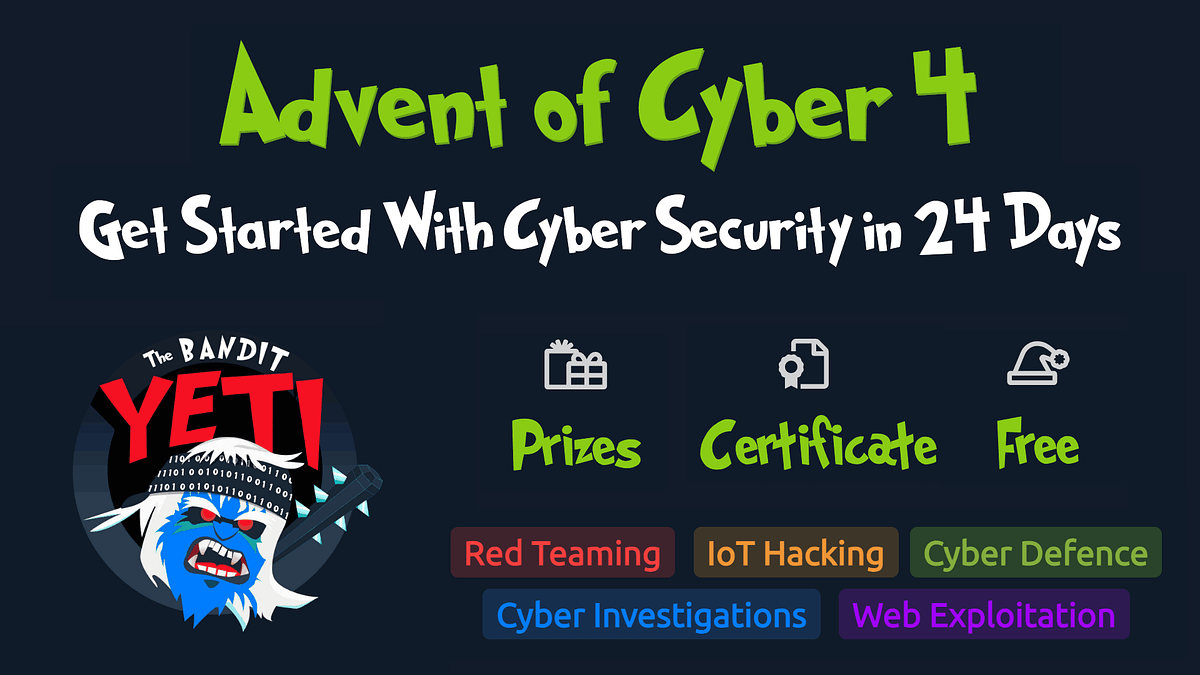 Advent of Cyber 2022 [Day 1 — Day 24] All Challenges Writeups with