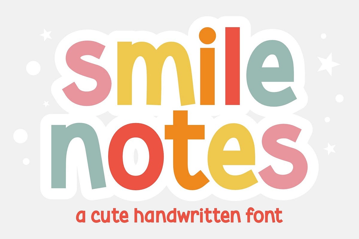 Smile Notes Font | by embaucabais | Sep, 2024 | Medium