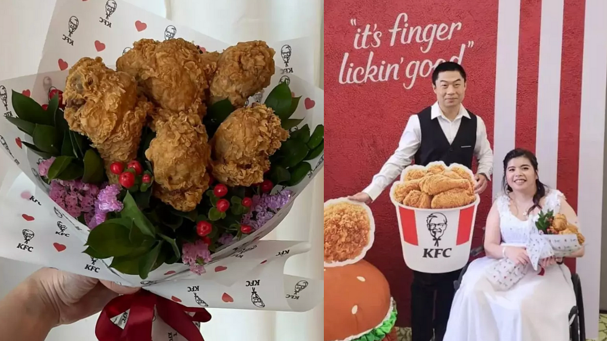 Woman Makes Her Dream Wedding Come True With A KFC Theme And Fried ...