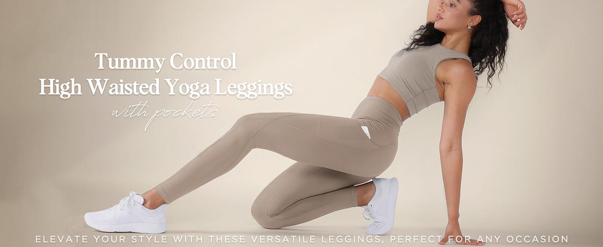 Buy ODODOS Women's High Waisted Yoga Leggings with Pockets,Tummy