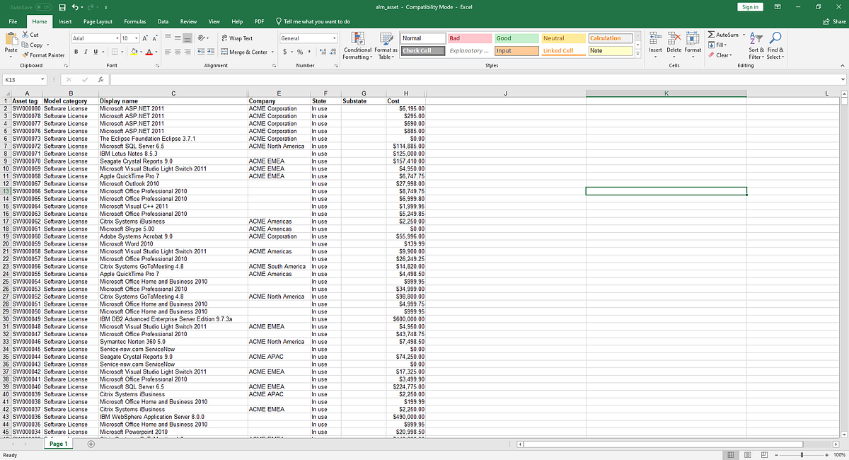 Download a Report in Excel Format | by ServiceNow Scholar | Medium