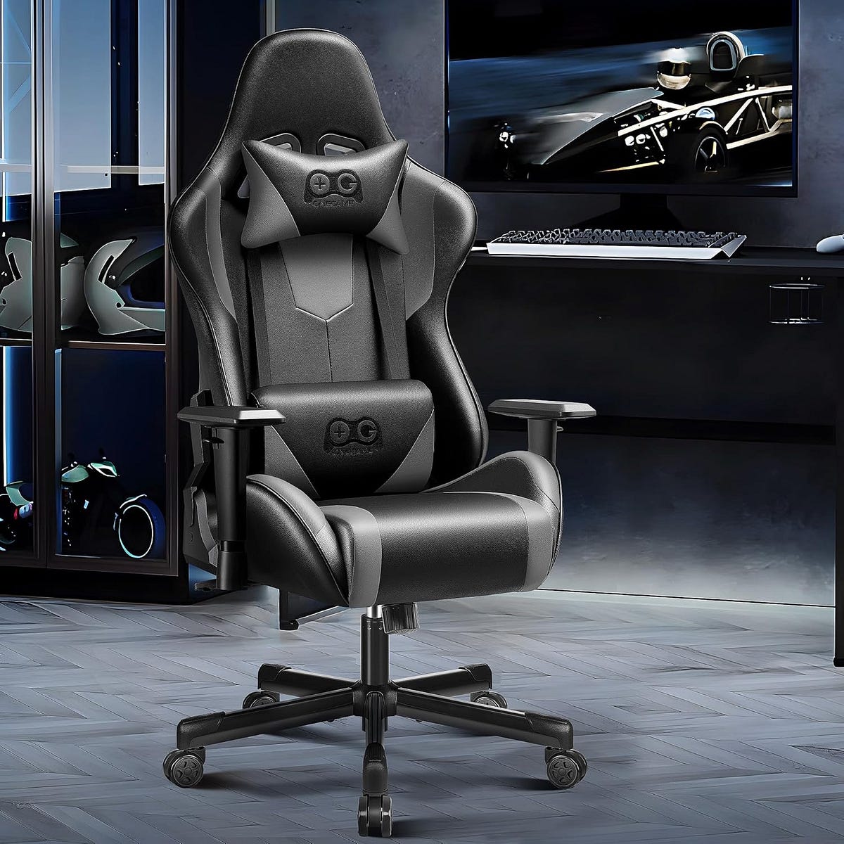 OneGame Gamingstoel, ergonomische computergamerstoel, 3D-armleuningen