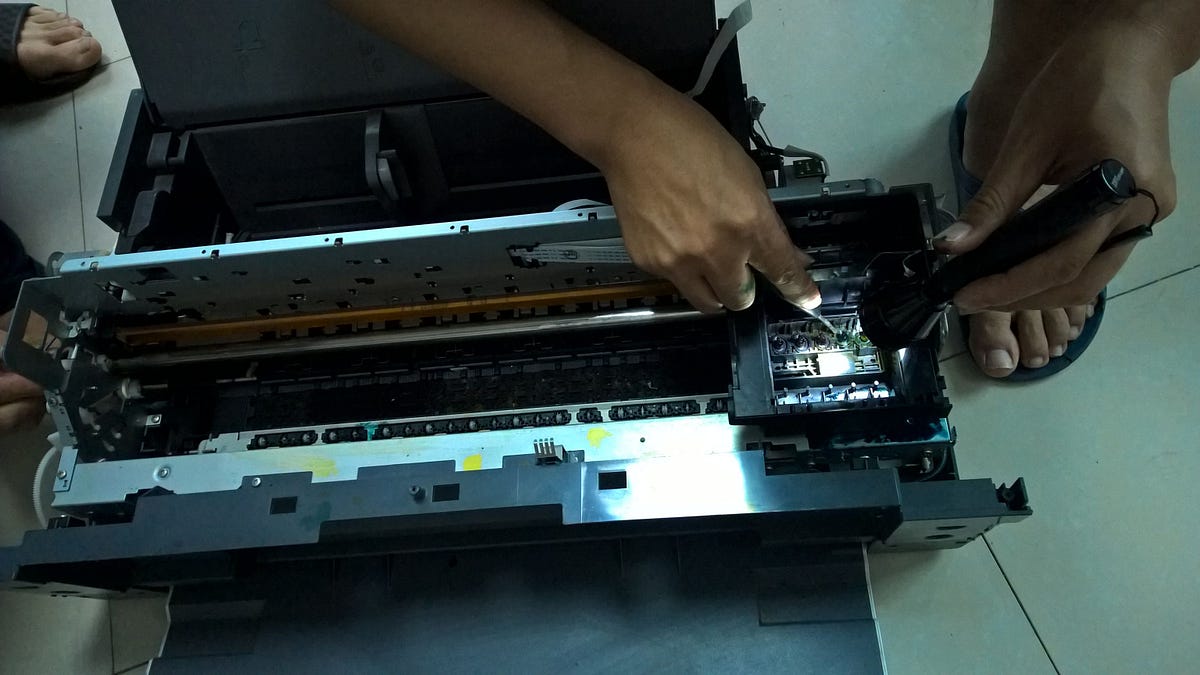 How to solve the clogging of the Epson printer print head? by