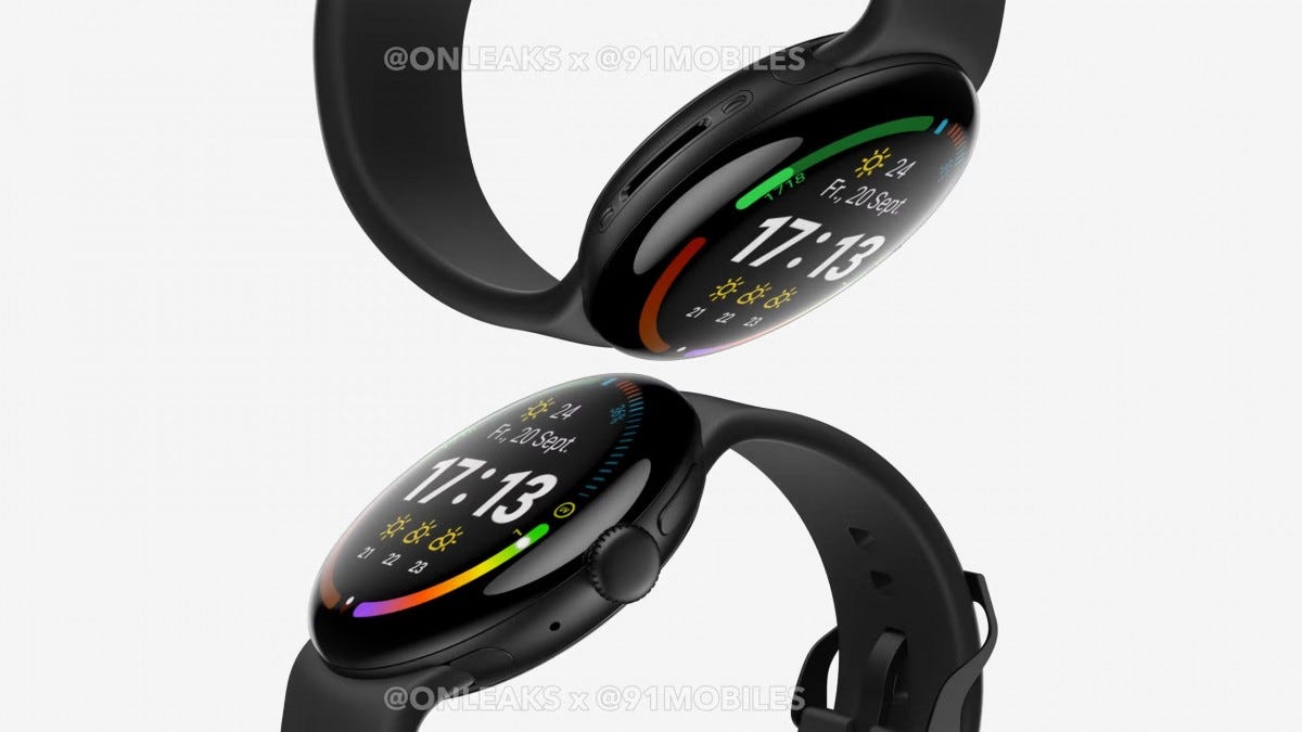 Des rendus fuités révèlent le design de la Google Pixel Watch 4 avant son lancement en août
