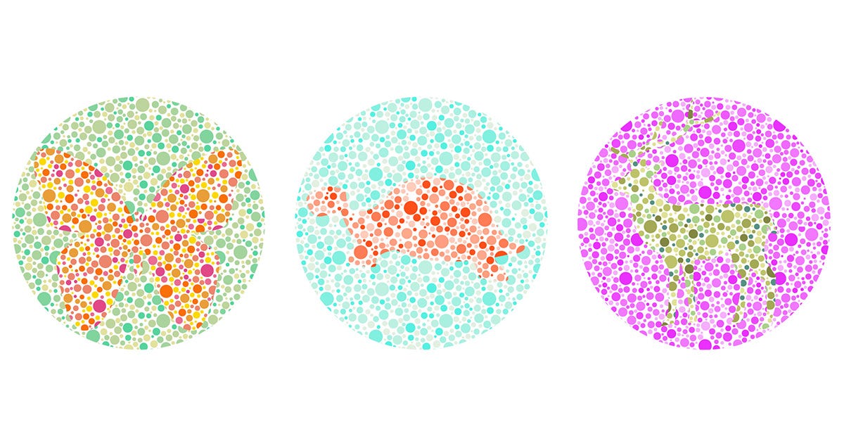 Color Blindness Test. Many people are born with color…, by Iris