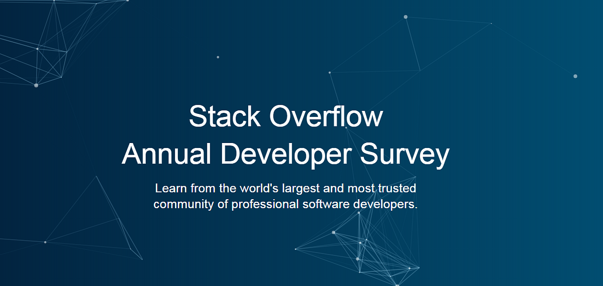 Stack Overflow Developer Survey Results by Aditya Kashyap Medium