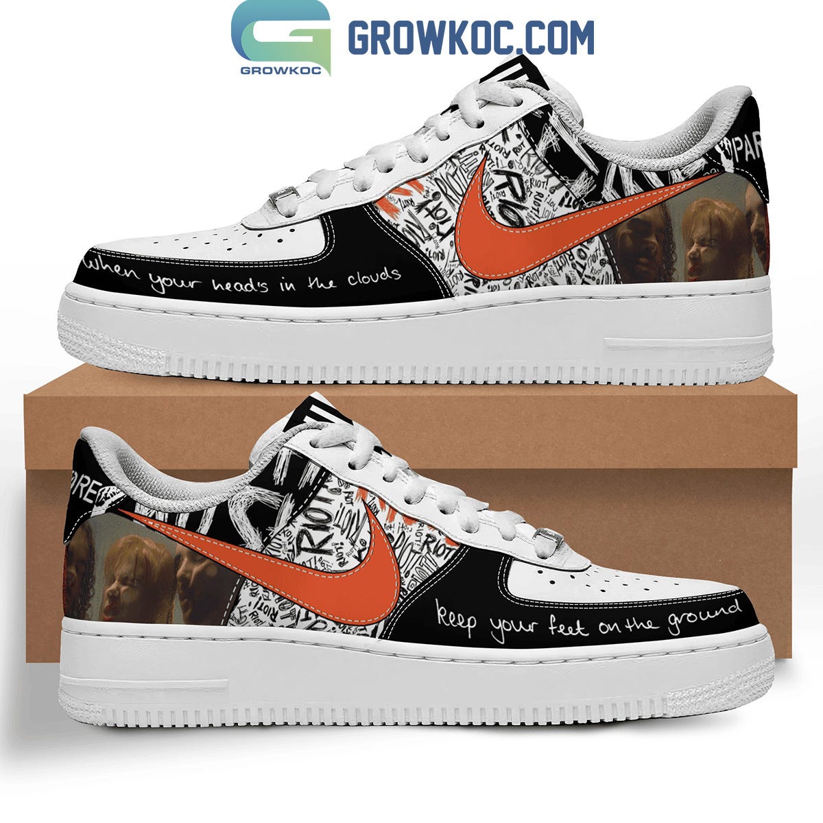 Paramore Keep Your Feet On The Ground Air Force 1 Shoes | by Growkoc ...