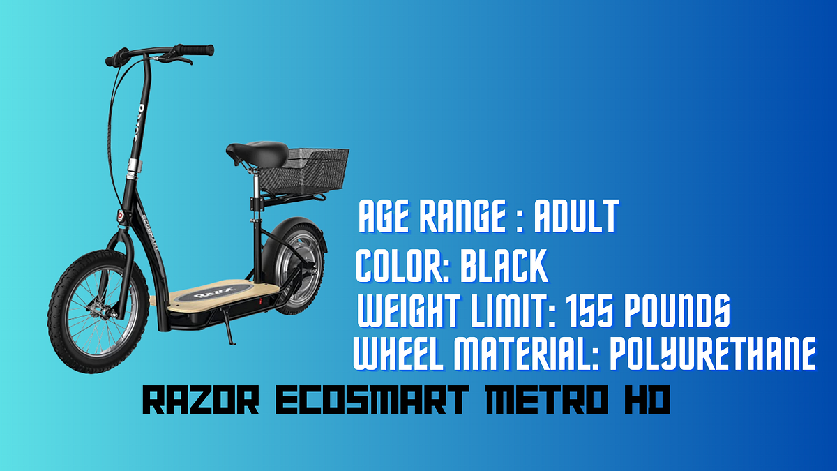 Razor EcoSmart Metro HD Electric Scooter A Comprehensive Exploration