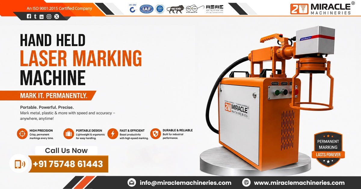 Hand Held Laser Marking Machine in Raipur