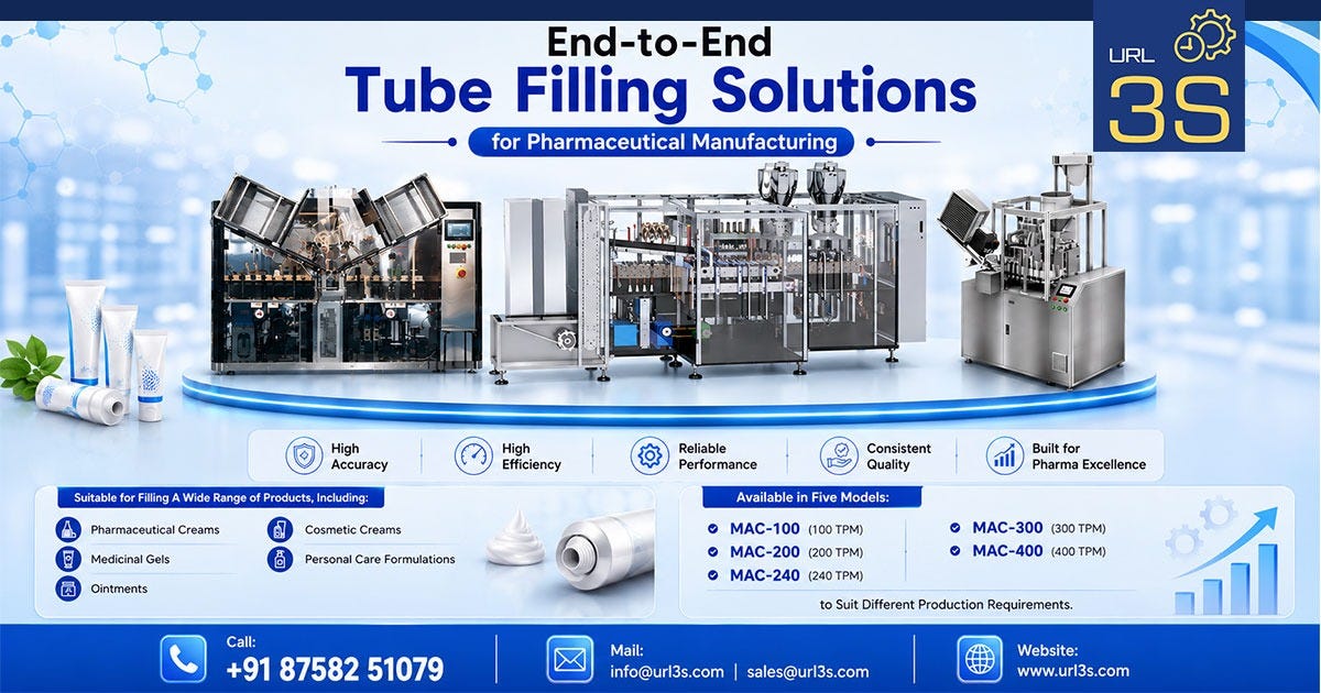 Tube Filling Machine Supplier in Hyderabad