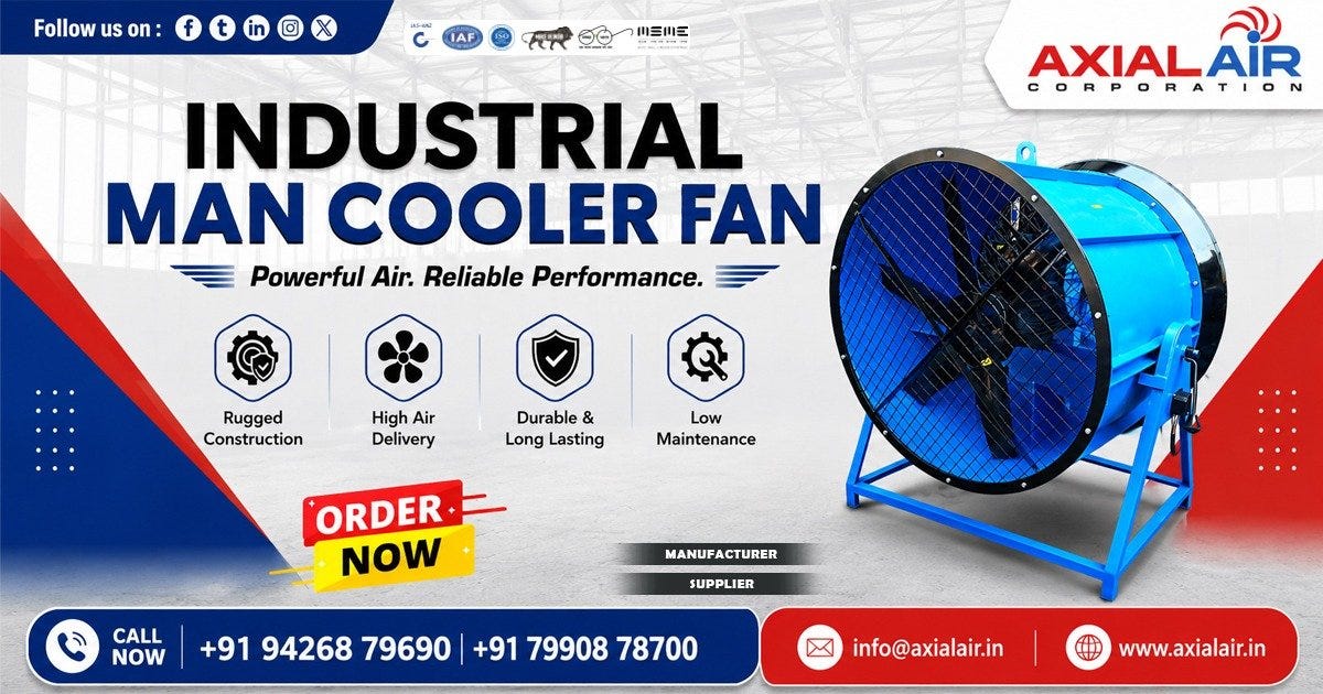 Industrial Man Cooler Fan in Ajmer