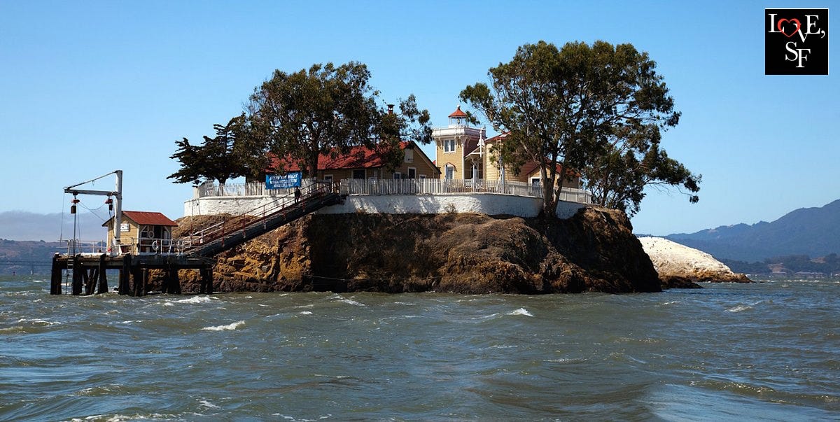 Image of: The East Brother Island Lighthouse