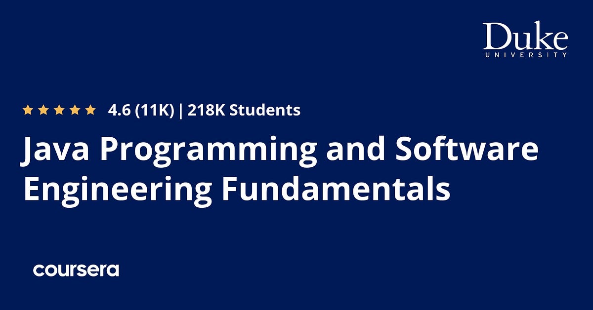 Review — Is Java Programming and Software Engineering Fundamentals ...