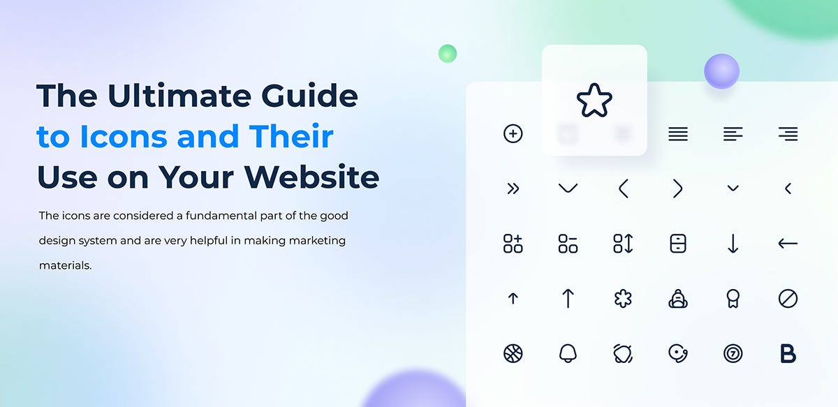 The Ultimate Guide to Icons and Their Use on Your Website | by Ivector ...
