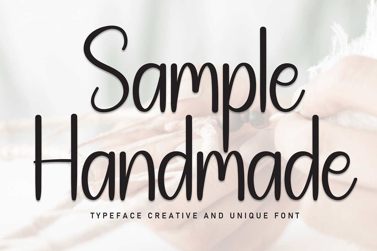 Sample Handmade Font - Echosphere - Medium